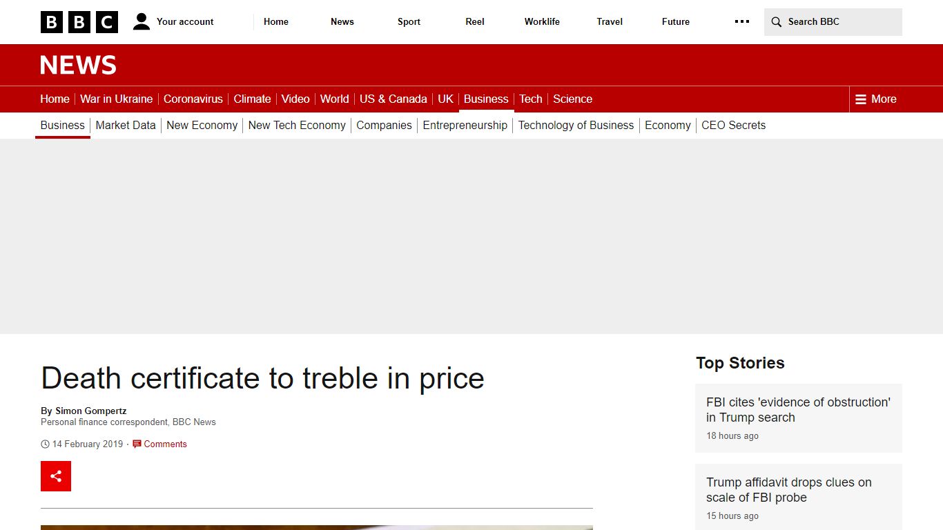 Death certificate to treble in price - BBC News